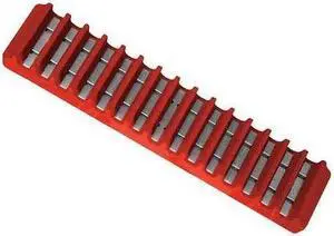 WESTWARD 5NND8 Magnetic Tool Holder with Polypropylene, Steel, 1 3/8 in H x 2