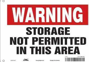 CONDOR 473M59 Safety Sign, 7 in Height, 10 in Width, Aluminum, Vertical