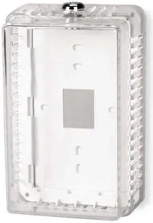 ZORO SELECT 2E379 Universal Thermostat Guard, Clear, Plastic