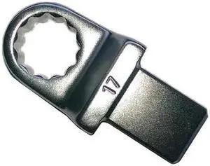 WESTWARD 19ZD05 Torque Wrench Head,Box End,17mm