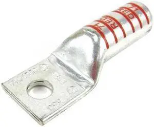 ABB 60156 One-Hole Compression Lug, 250 kcmil Max, 1/2 in Stud, Long Barrel,