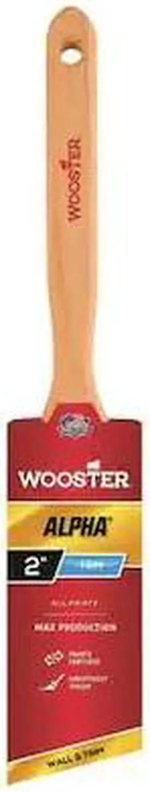 WOOSTER 4231-2 2" Angle Sash Paint Brush, Micro Tip Bristle, Wood Handle