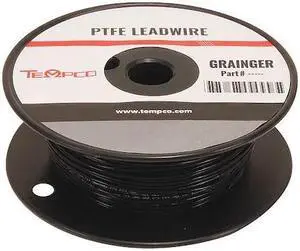 TEMPCO LDWR-1064 High temp Lead Wire,20 Ga,Black