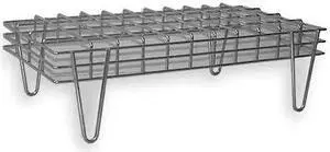 ZORO SELECT 2HFX7 Low Prof Dunnage Rack,1400 lb.,Wire,48 W