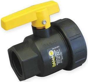 BANJO SUV125FP 1-1/4" FNPT Polypropylene Ball Valve Single Union