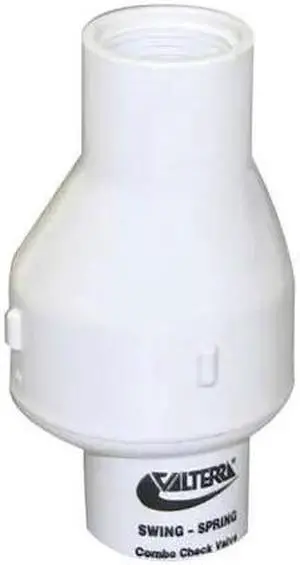 VALTERRA 200-07F 3/4" FPT PVC Spring Swing Check Valve