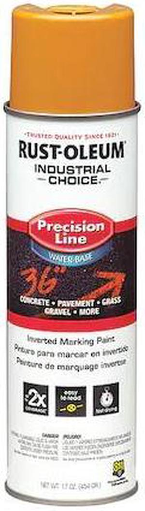 INDUSTRIAL CHOICE 203033 Inverted Marking Paint, 17 oz., Yellow, Water -Based