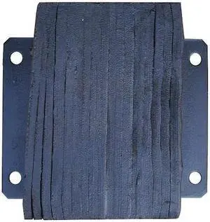 ZORO SELECT 26W584 Dock Bumper,12x6x14 In.,Rubber