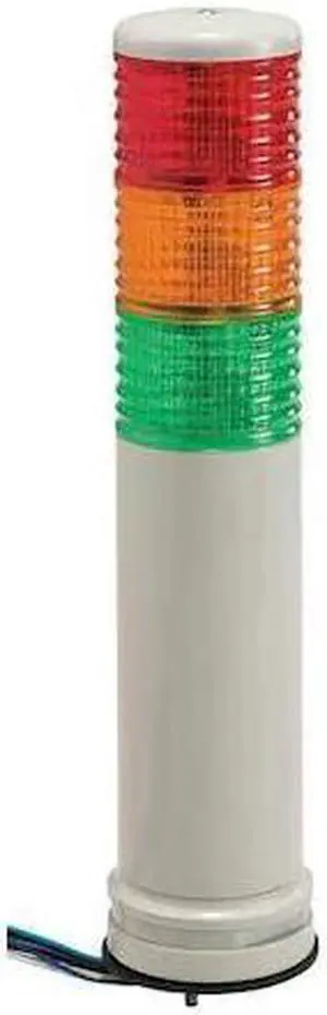 SCHNEIDER ELECTRIC XVC6M3K Tower Light,Red,Orange,Green,Base Mount