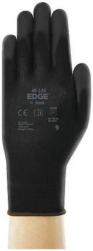EDGE 48-126 HyFlex 48-126, Knit Gloves, 12 PK, Black