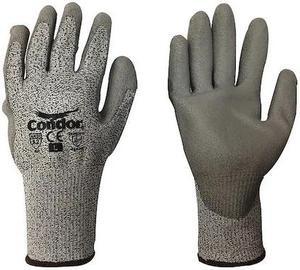 CONDOR 2RA22 Cut-Resistant Coated Gloves, Cut Level A2 ,Dipped ,Polyurethane