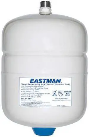 ZORO SELECT 60022 Water Heater Thermal Expansion Tank, MIP, 2 gal, 3/4 in