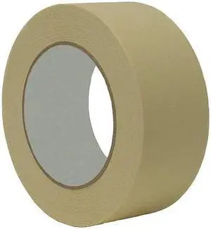 ZORO SELECT TC083-1" X 60YD Masking Tape, 1 in W x 60 yd L, 5 mil Thick, Tan,