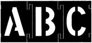 C.H. HANSON 10198 Stencil Kit, 6 in Character Height, Letters and Numbers,