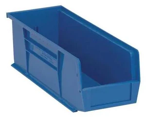 QUANTUM STORAGE SYSTEMS QUS234BL Blue Hang and Stack Bin, 14-3/4"L x 5-1/2"W x QUANTUM STORAGE SYSTEMS QUS234BL Blue Hang and Stack Bin, 14-3/4"L x 5-1/2"W x