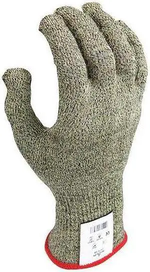 SHOWA 257X-07 Cut Resistant Gloves, A7 Cut Level, Uncoated, M, 1 PR