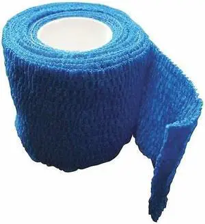 CONDOR 36JG43 Self-Adherent Bandage, Blue, 2in W x 5yd L