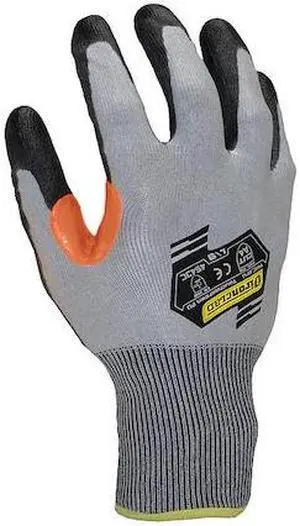 IRONCLAD KKC4PU-06-XXL Cut Resistant Touchscrn Glove,2XL,Gry,PR