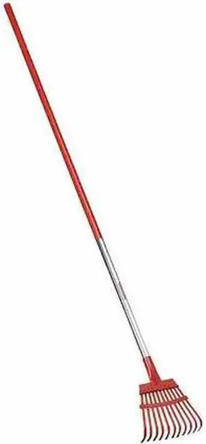 CORONA TOOLS RK 62060 Steel Flex Shrub Rake, 11 Tines, 54 in L Aluminum Handle CORONA TOOLS RK 62060 Steel Flex Shrub Rake, 11 Tines, 54 in L Aluminum Handle