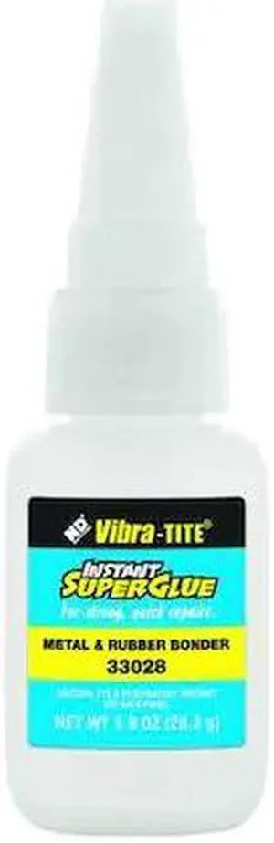 VIBRA-TITE 33028 Instant Adhesive, 330 Series, Clear, 1 oz, Bottle