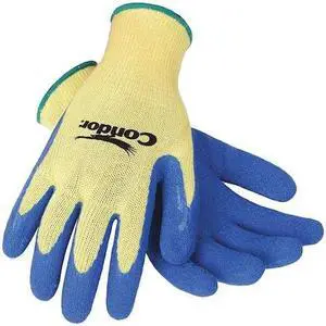CONDOR 4TXL3 Cut Resistant Coated Gloves, Cut Level A3 ,Dipped ,Latex ,Rough ,S