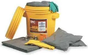 BRADY SPC ABSORBENTS SKA-20 Spill Kit, Universal, Yellow