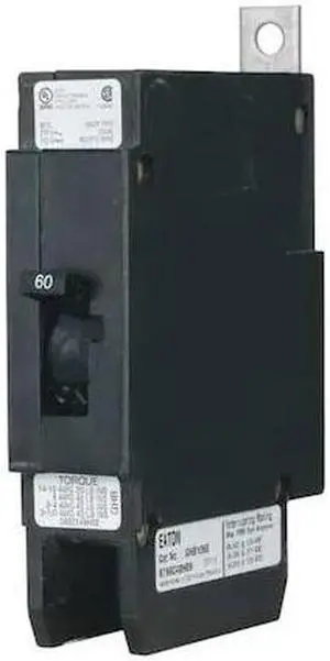 Eaton GHB1020 Bolt-On Mount Type GHB Molded Case Circuit Breaker 1-Pole 20 Amp 277/480 Volt AC 125 Volt DC
