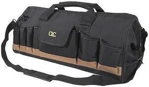 CLC WORK GEAR 1164 Tote Bag, Black, Polyester, 32 Pockets