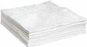 SPILLTECH WPKB50H Sorbent Pad, Oil, 45 gal Vol Absorbed per Pkg, 30 in x 30 in,