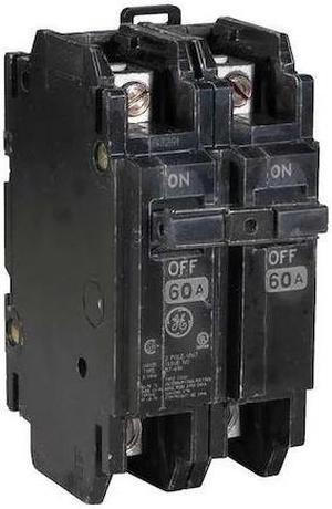 GE THQC2115WL Miniature Circuit Breaker, THQC Series, 15A, 2 Pole, 120/240V AC,
