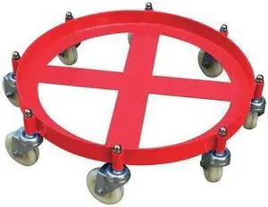 ZORO SELECT 48J136 Drum Dolly,Cap 2000 lb,55 gal Drum