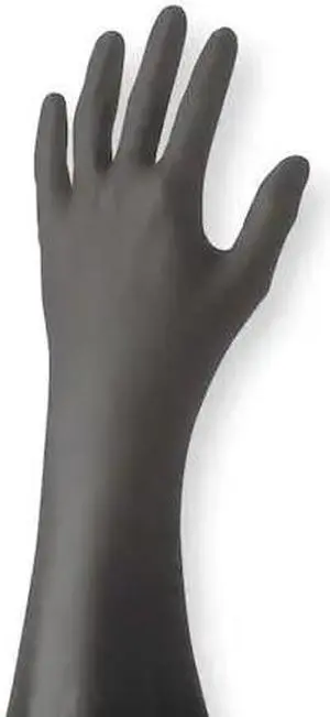 SHOWA 7700PFTXL 7700PFT, Disposable Gloves, 4.00 to 4.99 mil Palm, Nitrile,