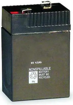 ACUITY LITHONIA ELB 06042 Battery,Lead Calcium,6V,4A/HR.