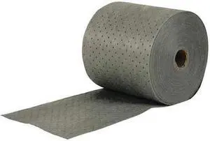 BRADY MRO15P Sorbent Roll, 24 gal, 15 in x 150 ft, Universal, Gray,