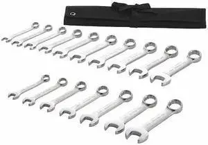 WESTWARD 54DG05 Combination Wrench Set,17 Pieces,12 Pts
