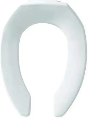BEMIS 1955CTFR-000 Toilet Seat Without Cover, Non Self-Sustaining Check Hinge,