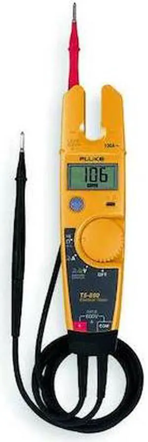 FLUKE Fluke-T5-600 Clamp Meter, CAT III 600V, Max AC Amps 100, Average AC