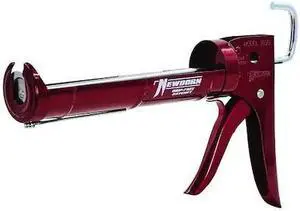 NEWBORN 189D Dripless Caulk Gun, 10 oz Container Size, Steel, 6:01, Half Barrel