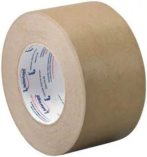 TAPECASE TC534 Packaging Tape, 4 in W x 60 yd L, 7.2 mil Thick, Kraft, Rubber