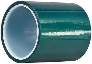 3M 8992 Film Tape, 4 in W x 18 yd L, 3.2 mil Thick, Green, Silicone Adhesive