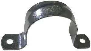 ZORO SELECT GA-125PS Pipe Strap,Galvanized,1-1/4" Size