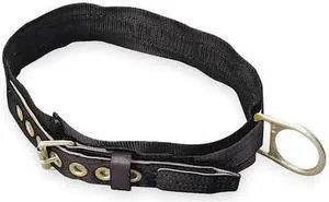 HONEYWELL MILLER 3NA/LBK Body Belt, 1 D-Rings, Back Location, Stainless Steel,