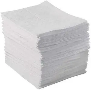 BRADY BPO100 Sorbent Pad, 20 gal, 15 in x 17 in, Oil, White, 100 PK BRADY BPO100 Sorbent Pad, 20 gal, 15 in x 17 in, Oil, White, 100 PK
