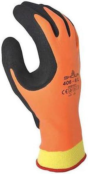 SHOWA 406XXL-10 Cold Protection Coated Gloves, Polyester/Nylon/Acrylic Lining,