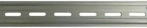 ZORO SELECT 18Z758 DIN Mounting Track,Aluminum,39.37 In. L