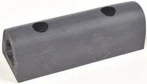 ZORO SELECT D26U Bumper Guard,6 x 2 x 2 In,Rubber