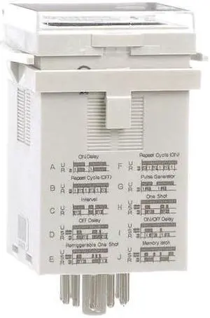 Relay, Time Delay, DPDT, Multifunction