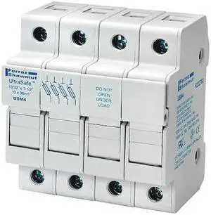 MERSEN USM3N Finger Safe Fuse Block, 0 to 30A Amp Range, 800V AC/1000V DC Volt