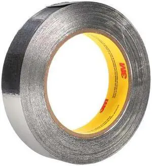 3M 34383 Self Wound Foil Tape,1 in x 60 yd,Silver 3M 34383 Self Wound Foil Tape,1 in x 60 yd,Silver