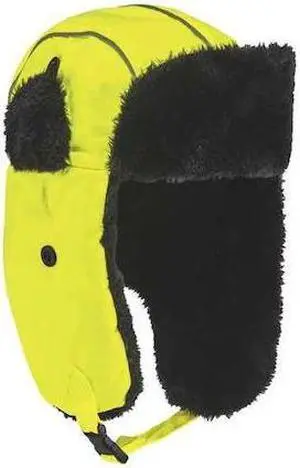 ERGODYNE 6802HV Winter Hat,L/XL,Lime